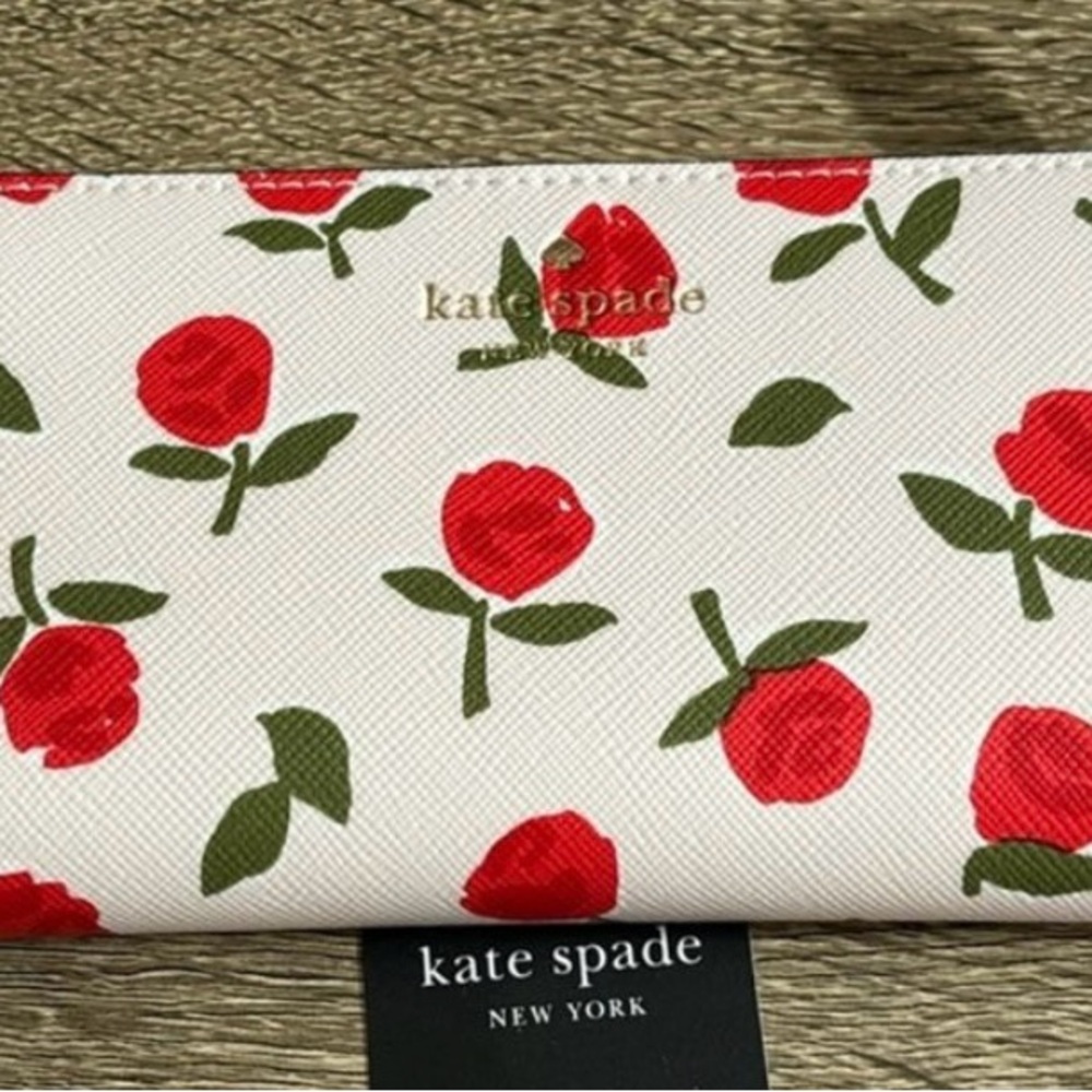 Kate spade Dana wallet rossett print NWT